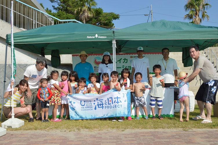 給スイカステーションin高浜海水浴場　レポート